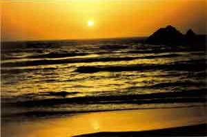 ocean beach sunset